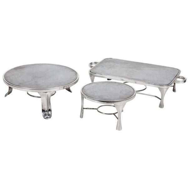 RÉCHAUD CHAPA REDONDO GDE. PRATA