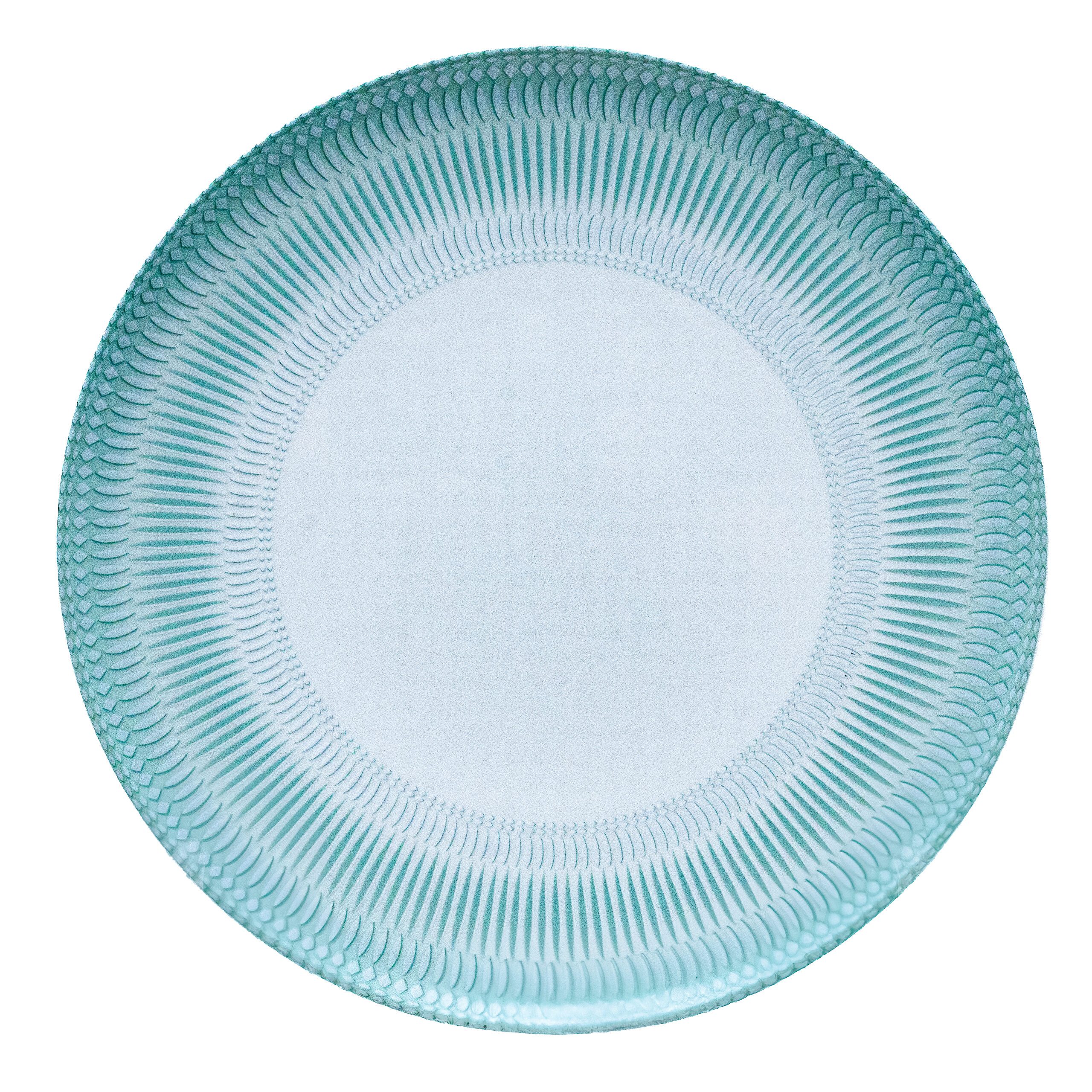 VISTA ALEGRE - PRATO MESA MANDALA VERDE ÁGUA