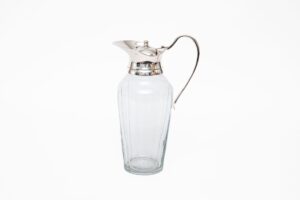 JARRA VIDRO/PRATA GOMO C/ TAMPA