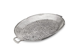 CAÇAROLA OVAL PRATA VITORIA REGIA PEQ. 49X37CM