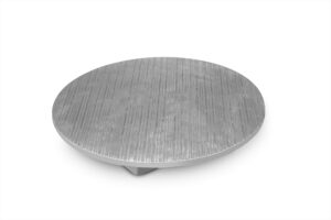 PRATA - PLACA RED RISCADA COM PÉ