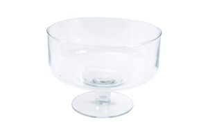 TAÇA VIDRO MERENGUE PÉ ALTO FUNDA