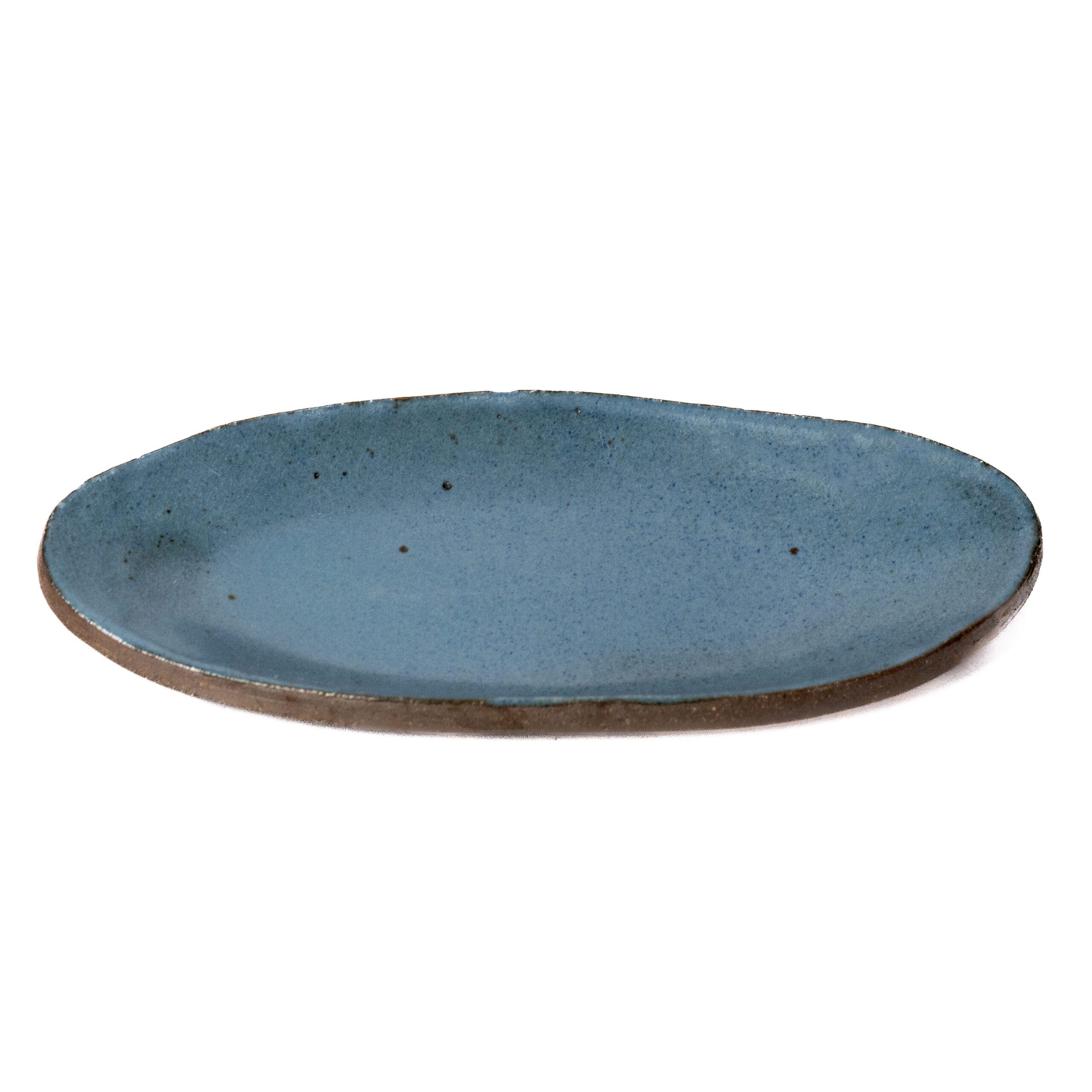 MINI TRAVESSA OVAL VERDE MARINHO 20X9CM