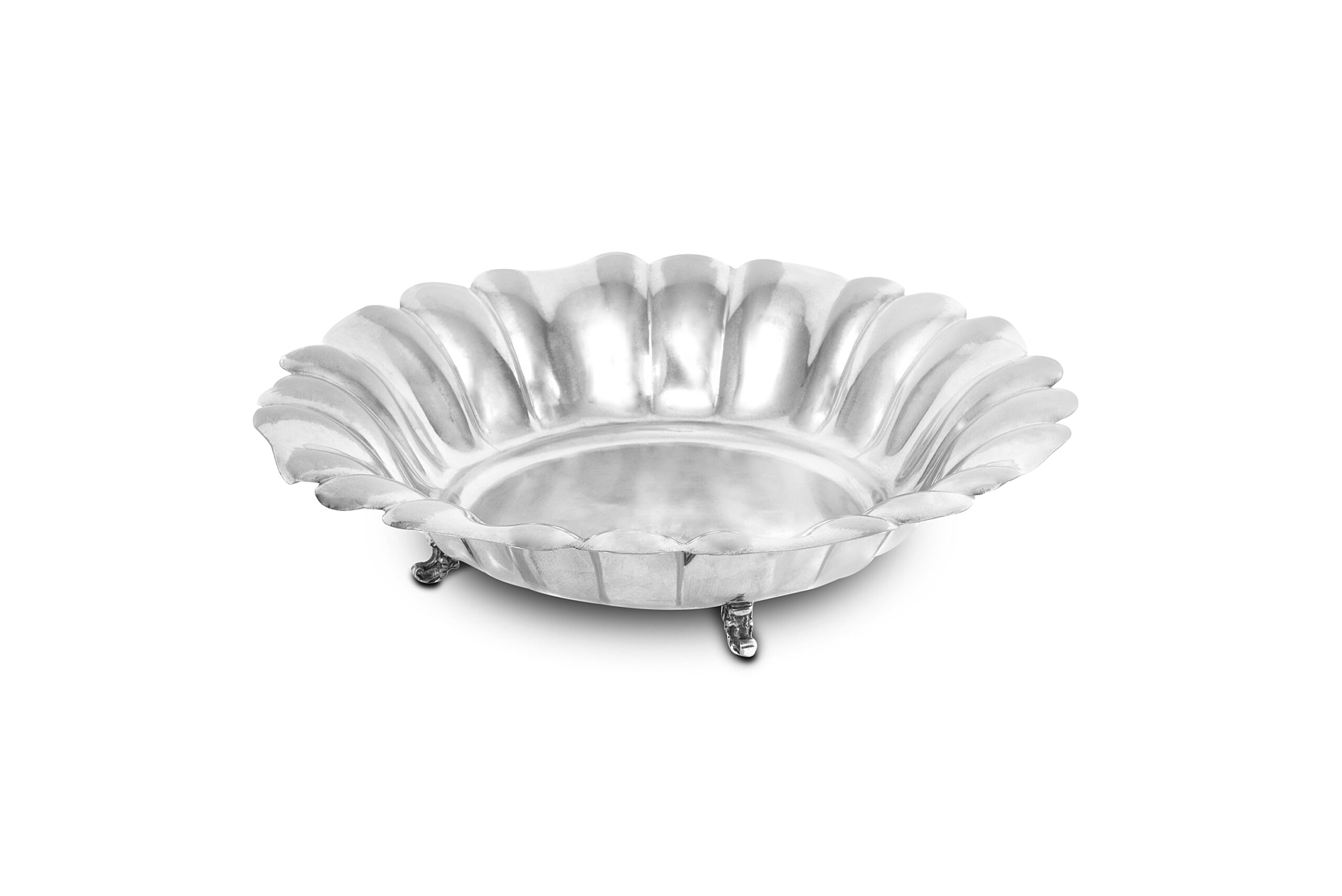 CENTRO MESA PRATA RED. GOMADO 36CM H 7CM