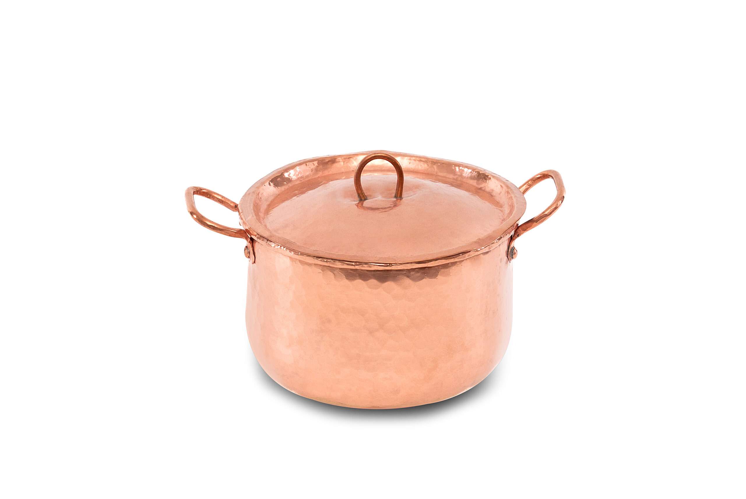 COBRE - CALDEIRÃO COM TAMPA P MARTELADO