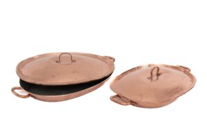 COBRE - OVAL ALÇA COM TAMPA M MARTELADO