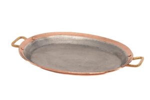 COBRE - OVAL ALÇA DOURADA G MARTELADO