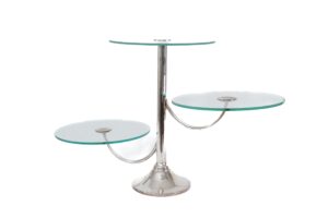 PRATO BOLO 3 ANDARES PRATA