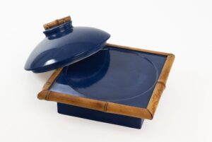 CÊRAMICA - TAMPA BARRIL AZUL