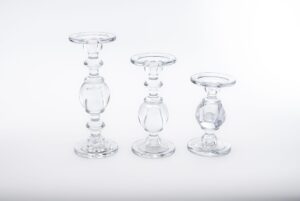 VIDRO - CASTIÇAL BOLA G