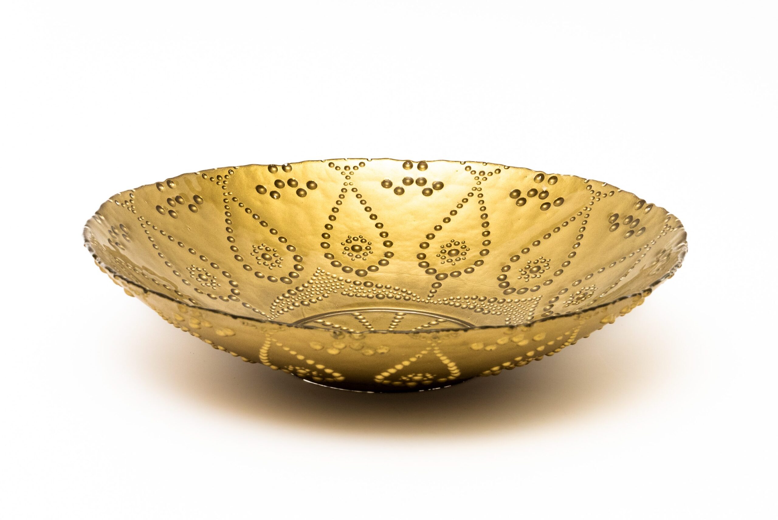 SALADERA VIDRO DOURADA FUNDA 40 CM