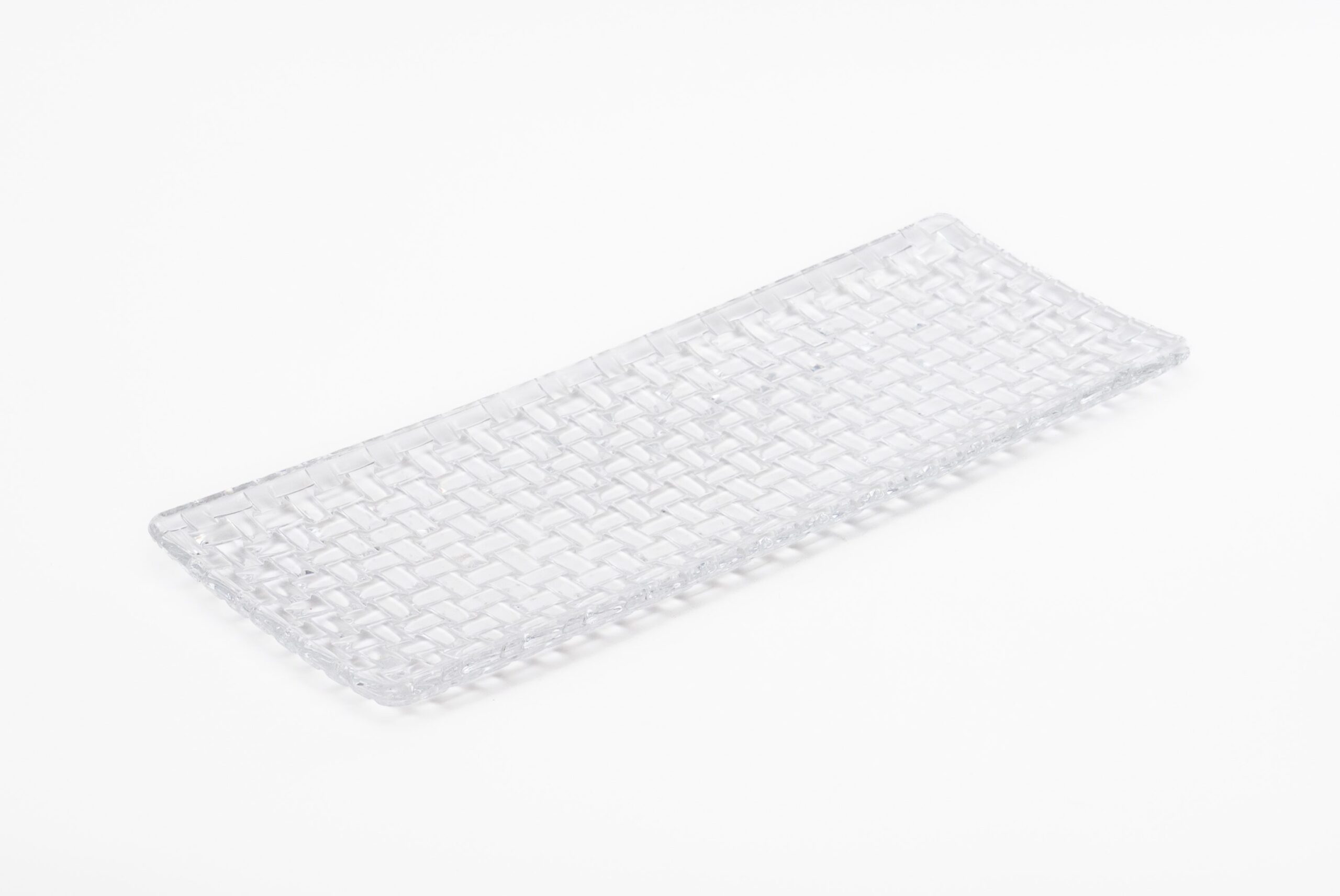 VIDRO - PRATO RETANGULAR BN 42X14