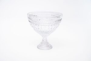 VIDRO - FRUTEIRA GREGA COM PÉ