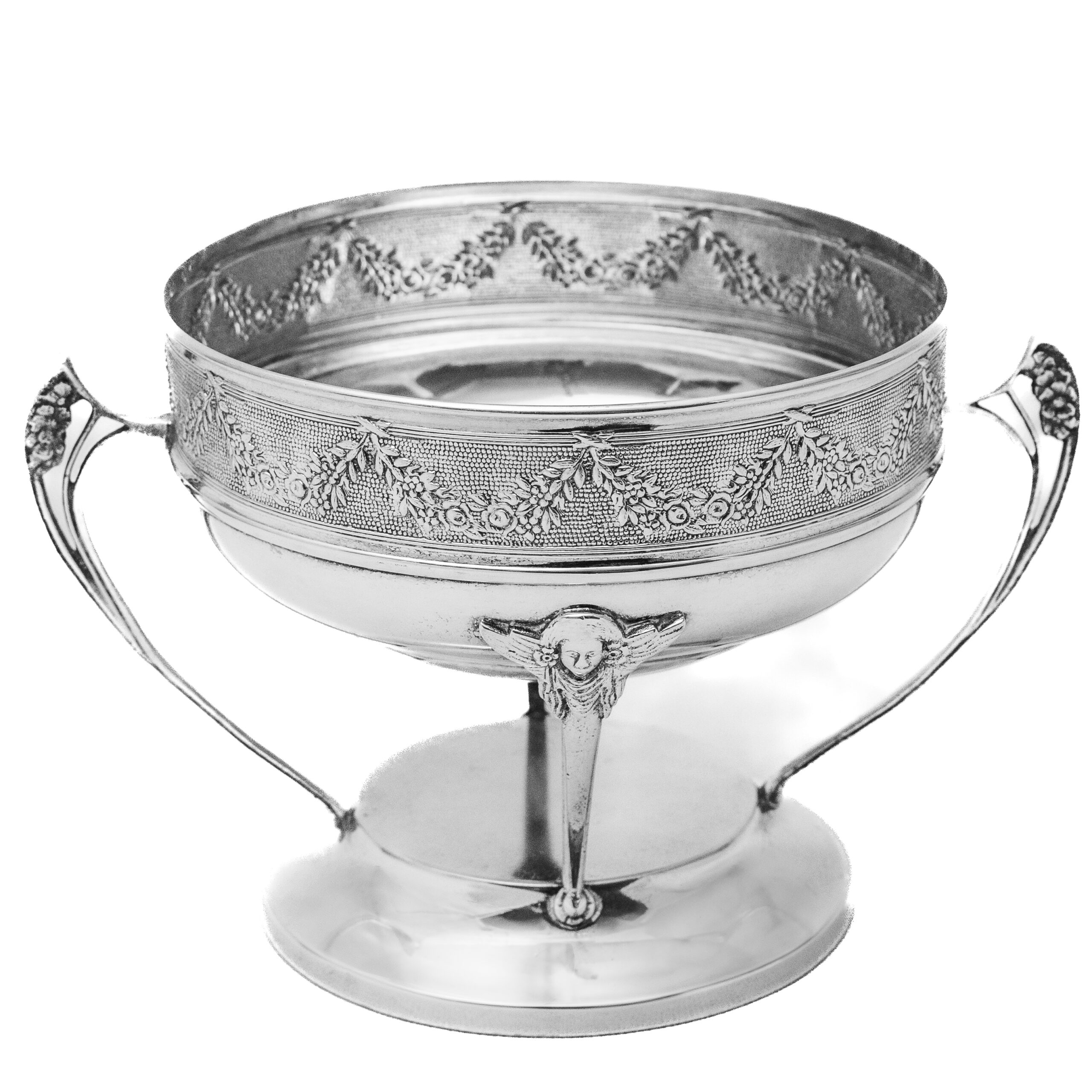 CENTRO MESA PRATA RED. ANTIGO B20CM H18CM