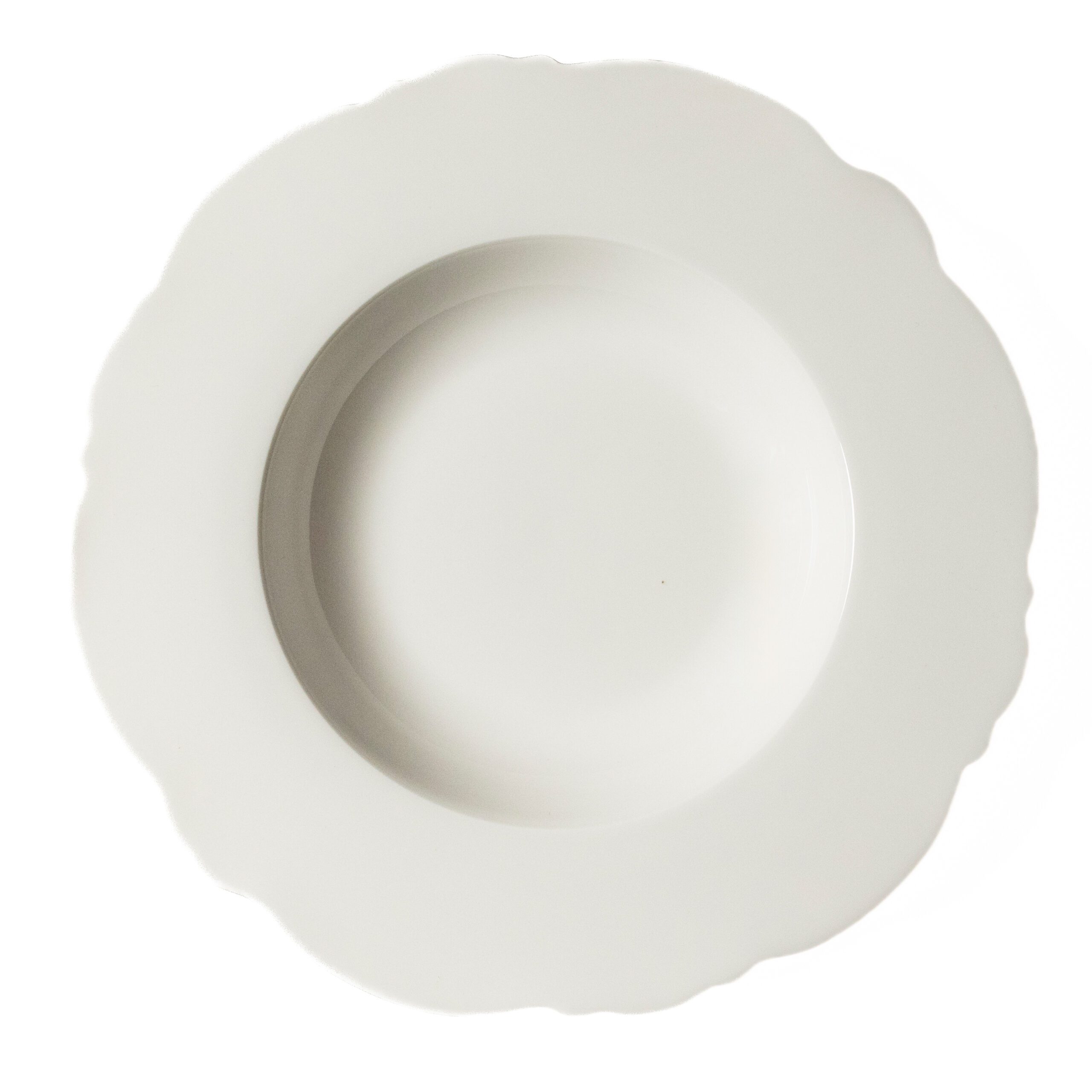 RAINHA VICTORIA - PRATO FUNDO BRANCO 23CM