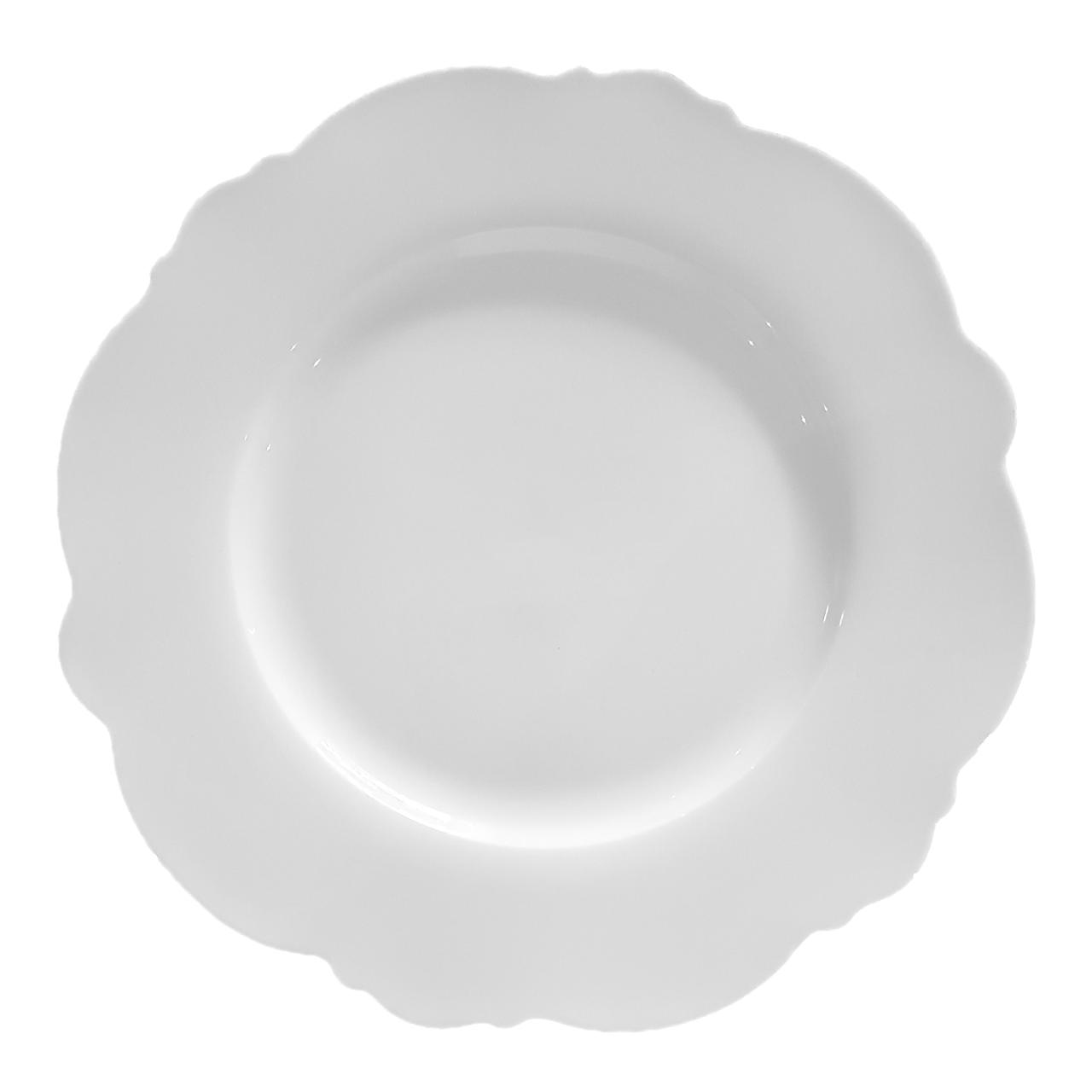 RAINHA VICTORIA - PRATO MESA BRANCO 28CM