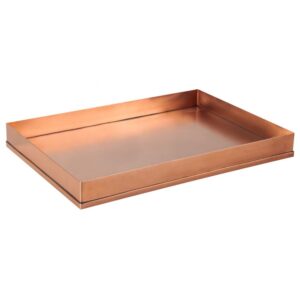 BANDEJA RETANG. CAIXA COBRE 37X23CM