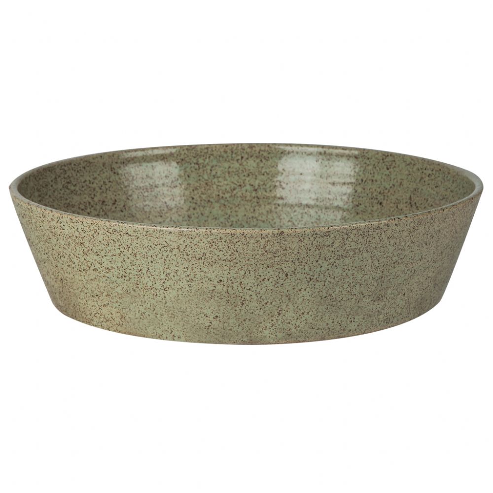 CERÂMICA ORGÂNICA - TRAVESSA REDONDA 30CM