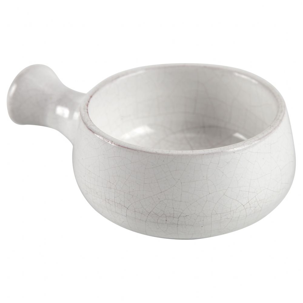 BRANCA - MINI PANELINHA CERÂMICA GROSSA 7CM.(AL.4)