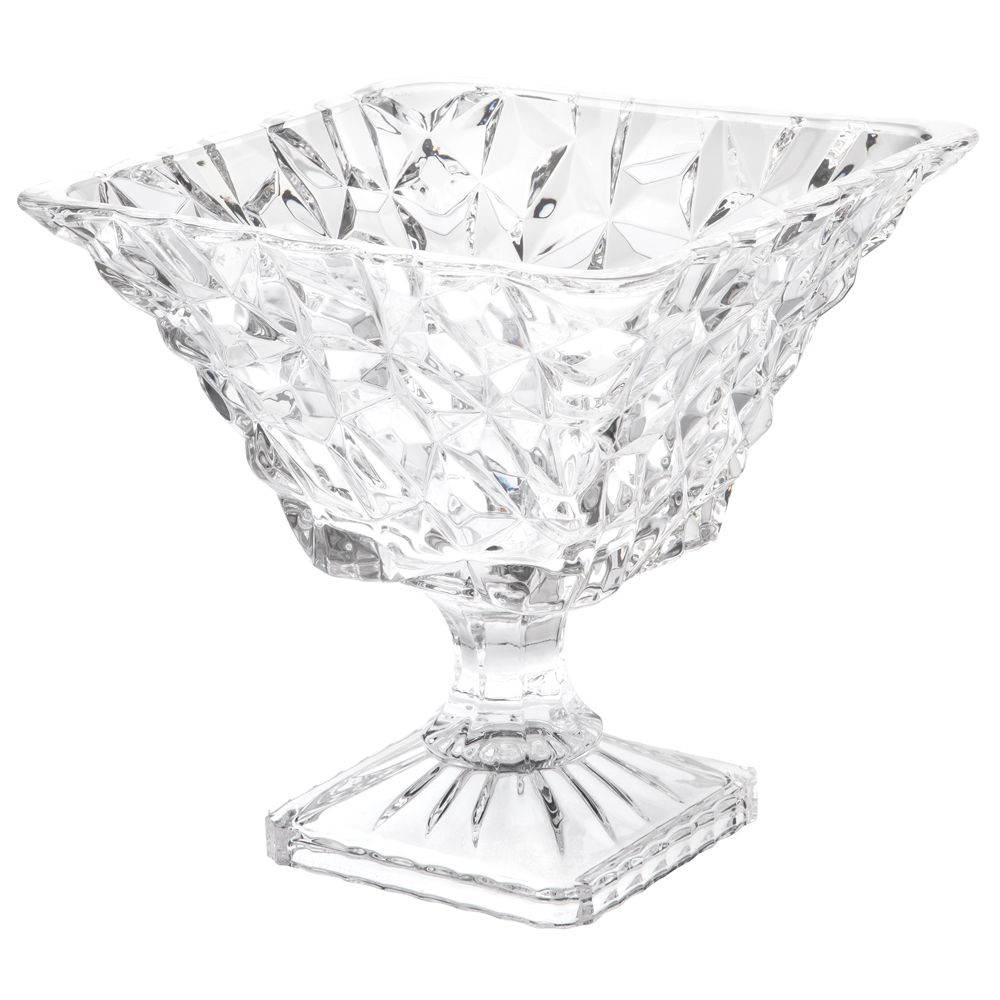 BOMBONIERE CRISTAL DYAN QUADRADA B23 H23CM