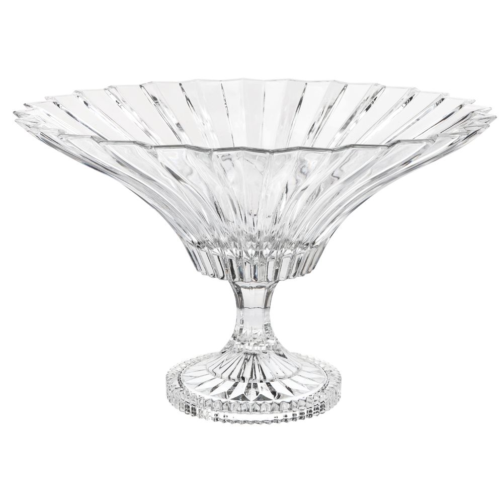FRUTEIRA CRISTAL DIAMANTE GRD C/ PÉ B40 H25 CM