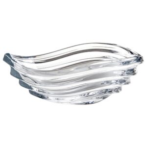 BOWL CRISTAL OVAL WAVE 30X20CM