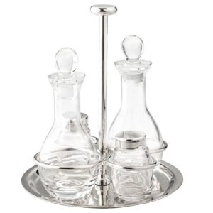 GALHETEIRO DE PRATA E CRISTAL