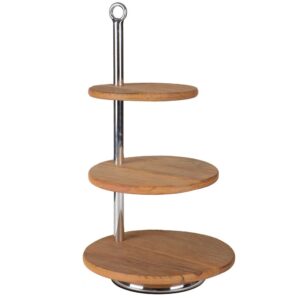 FRUTEIRA TRIPLA DE MADEIRA