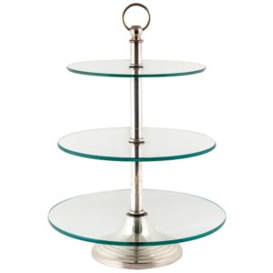 DOCEIRA VIDRO+PRATA 3 ANDARES