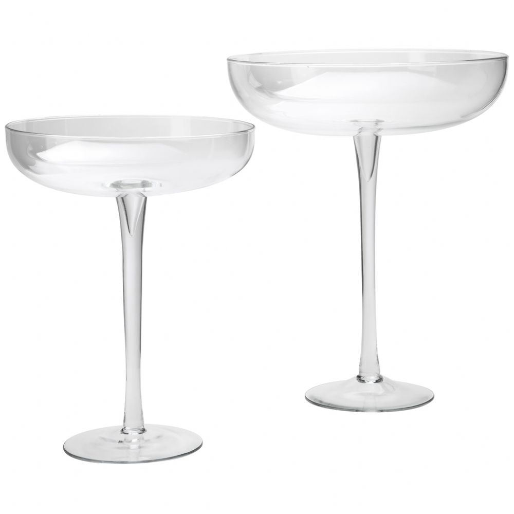 TAÇA VIDRO EMA 35CM. (ALT.42CM.)