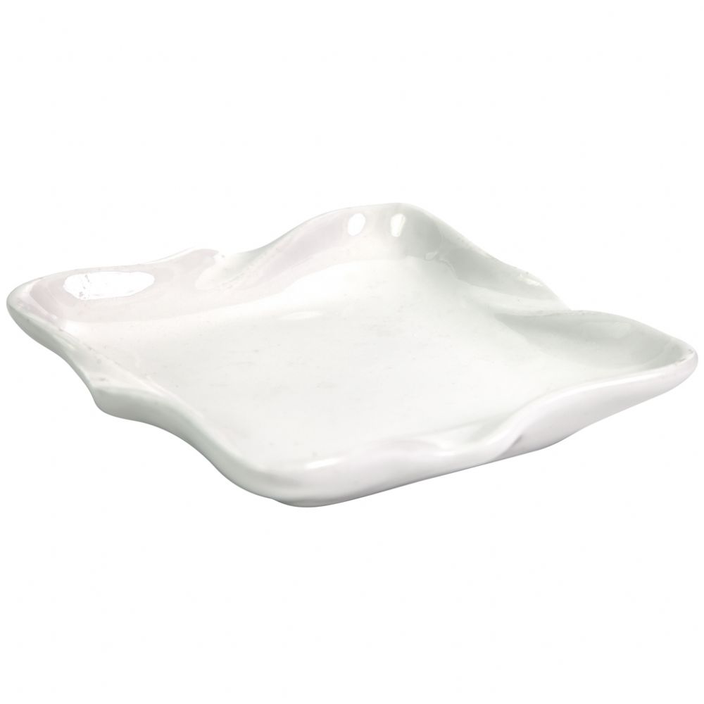 BRANCA - MINI PRATO QUADRADO 9CM