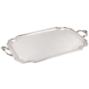 BAND.RETANG. C/ ALÇA PRATA LISA GDE.