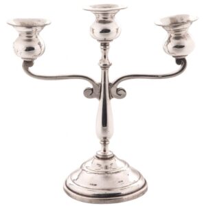 CASTIÇAL PRATA 3 VELAS