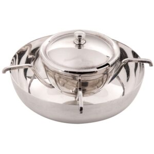 PORTA CAVIAR PRATA ( POTE+ARANHA )