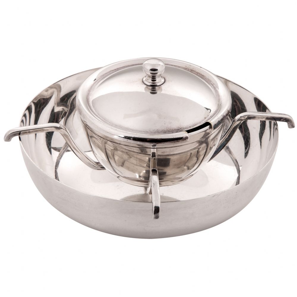 PORTA CAVIAR PRATA ( POTE+ARANHA )