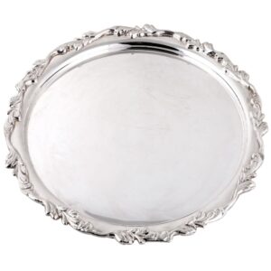 PRATO REDONDO PRATA TRABALHADO 35CM