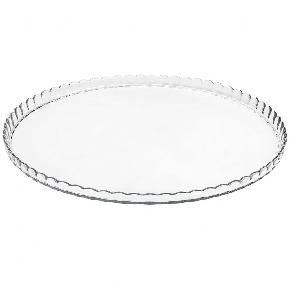 PRATO VIDRO JULIETA S/ PÉ 32CM