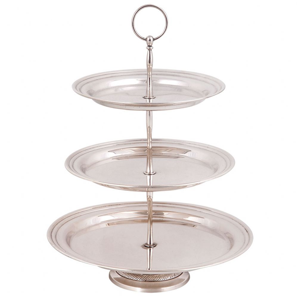 FRUTEIRA TRIPLA PRATA MINI