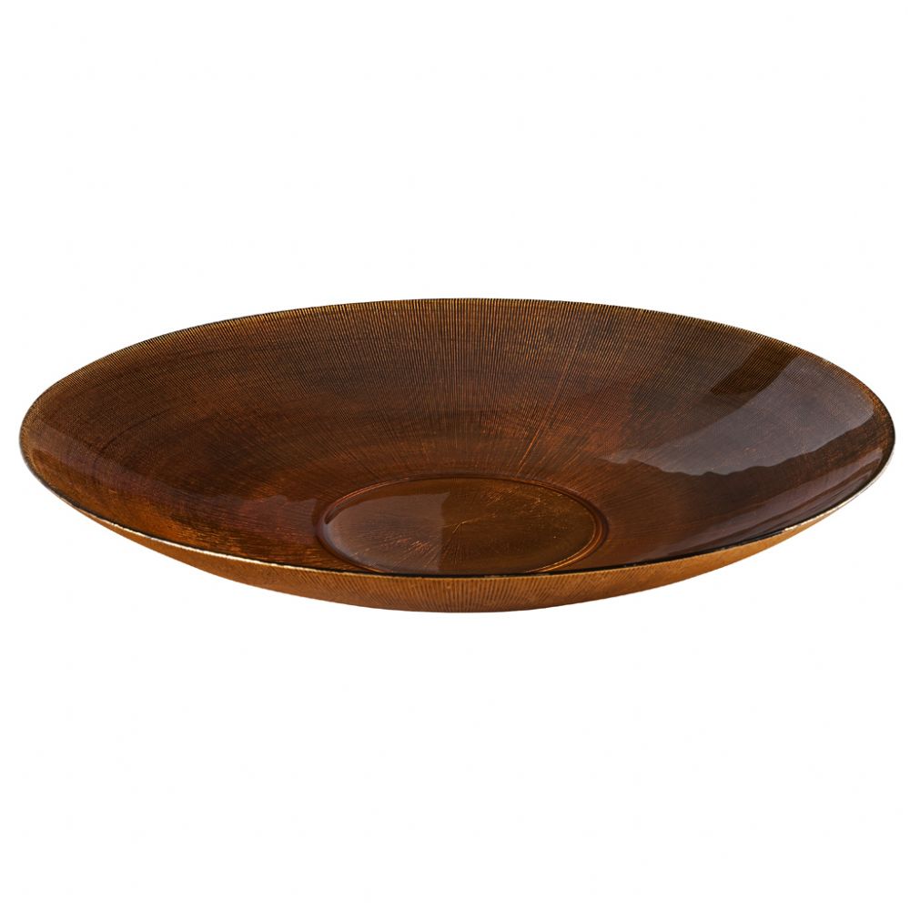 SALADEIRA VIDRO TURCA OURO 45CM