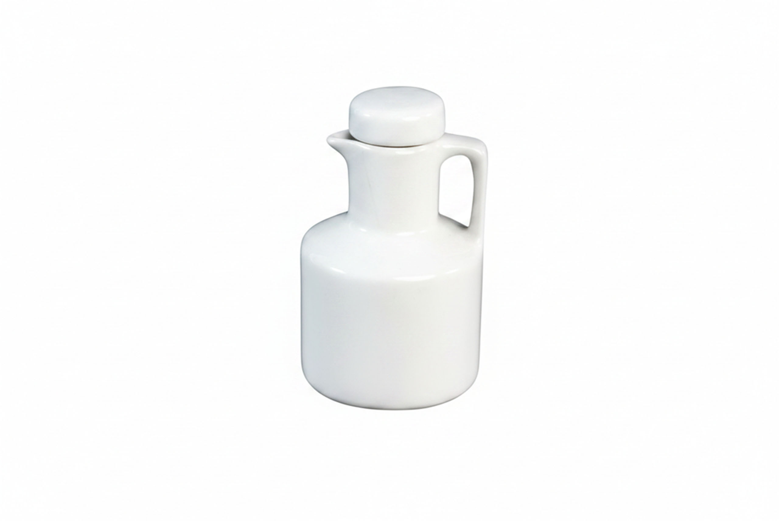 BRANCA - AZEITEIRO PORCELANA COM TAMPA