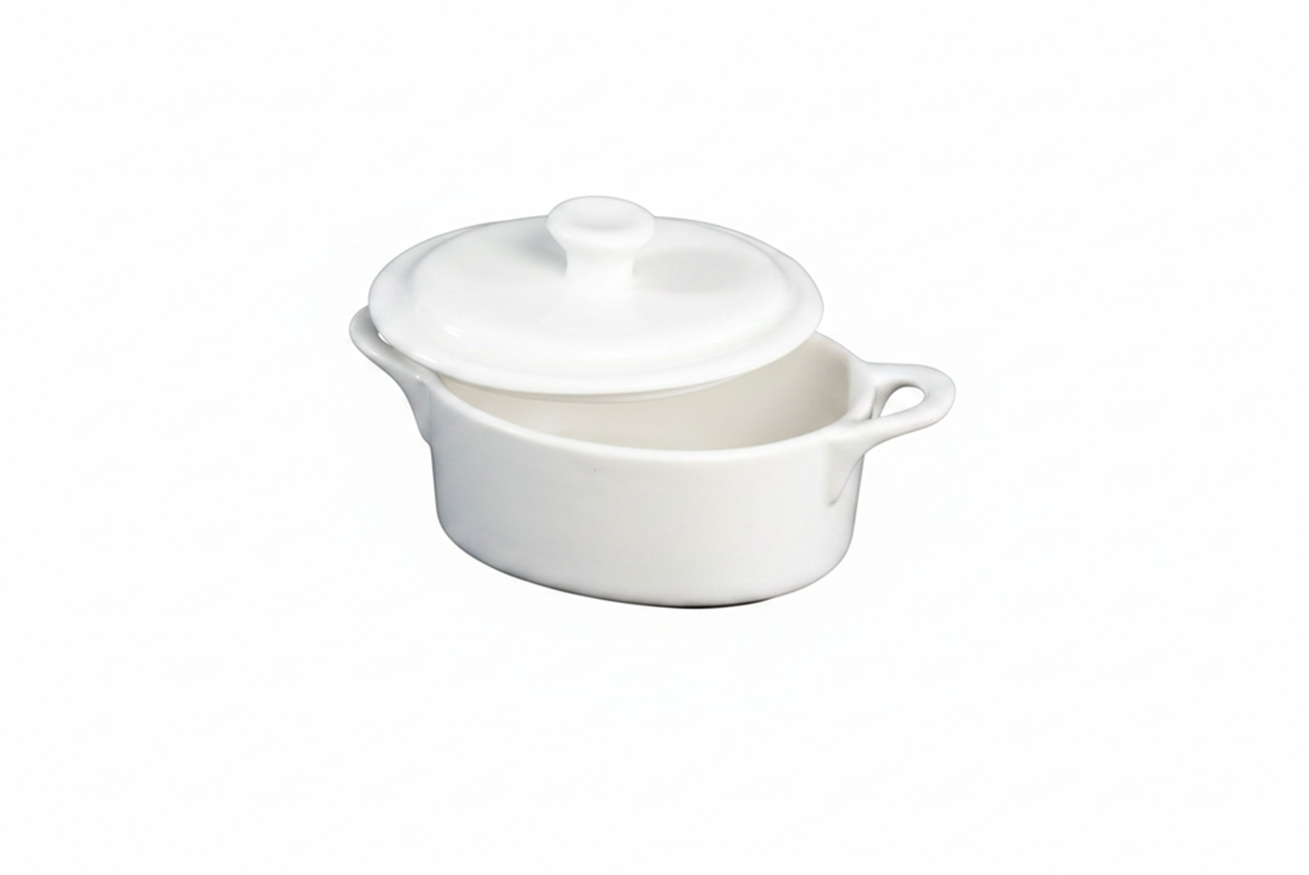 BRANCA - MINI CAÇAROLA OVAL  TAMPA OPCIONAL