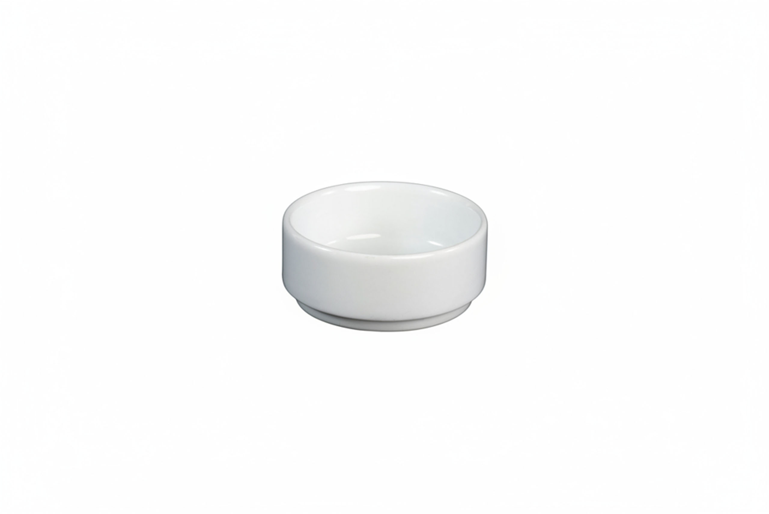 POTE PATÊ PORCELANA BRANCO MENOR 8 CM.