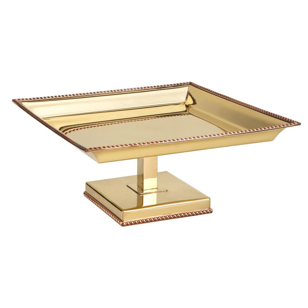 DUBAI - BAND QUADR DOURADA C/ PÉ 35CM H 15CM