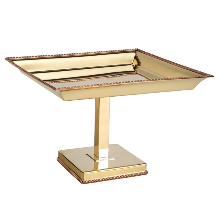DUBAI - BAND QUADR DOURADA C/ PÉ 35CM H 20CM