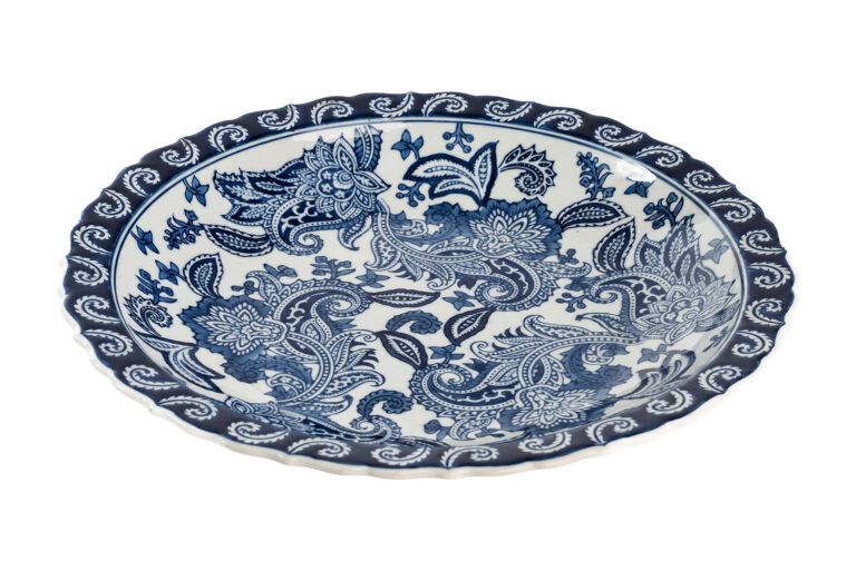 PRATO CHINES FLORAL AZUL 36CM