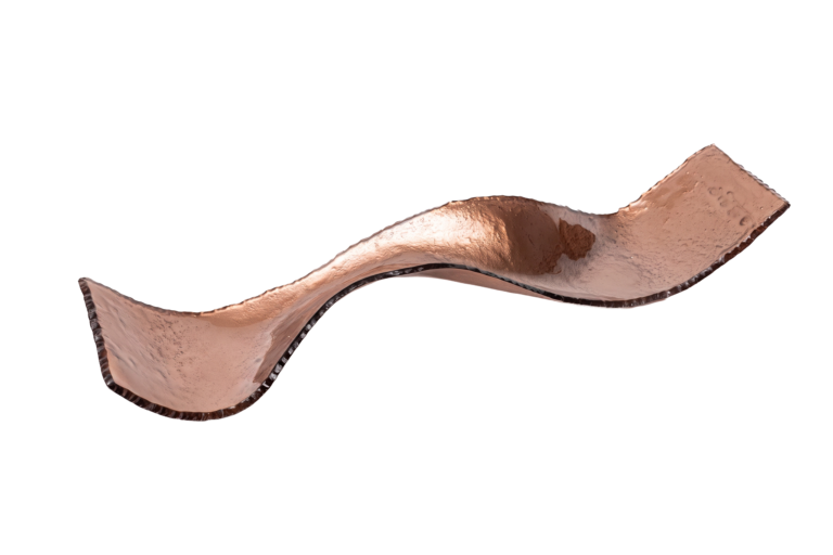 BRONZE - CENTRO MESA ONDULADO GDE. 86CM