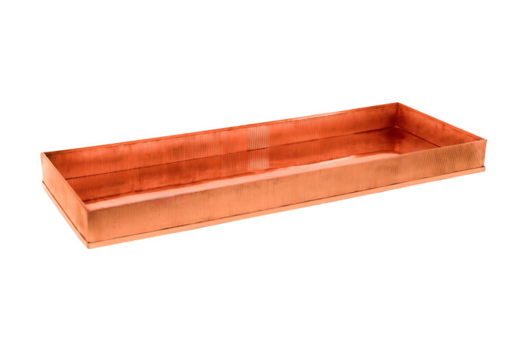 HILTON COBRE - CAIXA RETANG GDE 80X29 H6,5CM