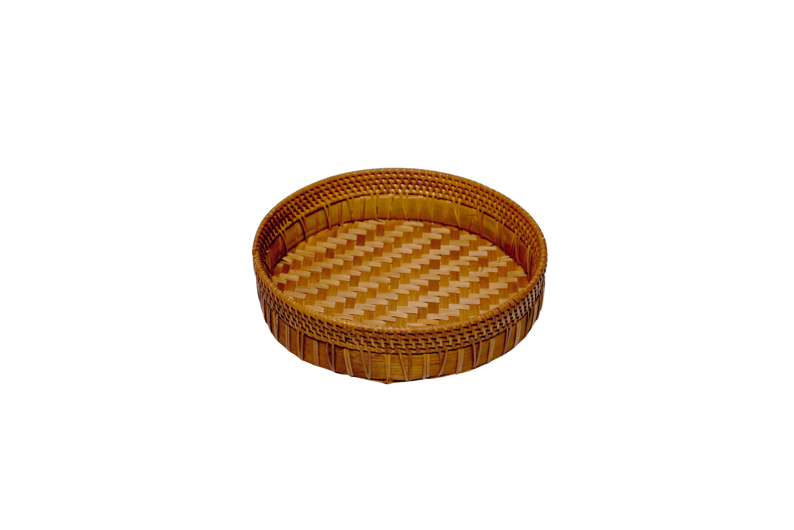 BANDEJA REDONDA RATTAN PEQ. D25CM H7CM
