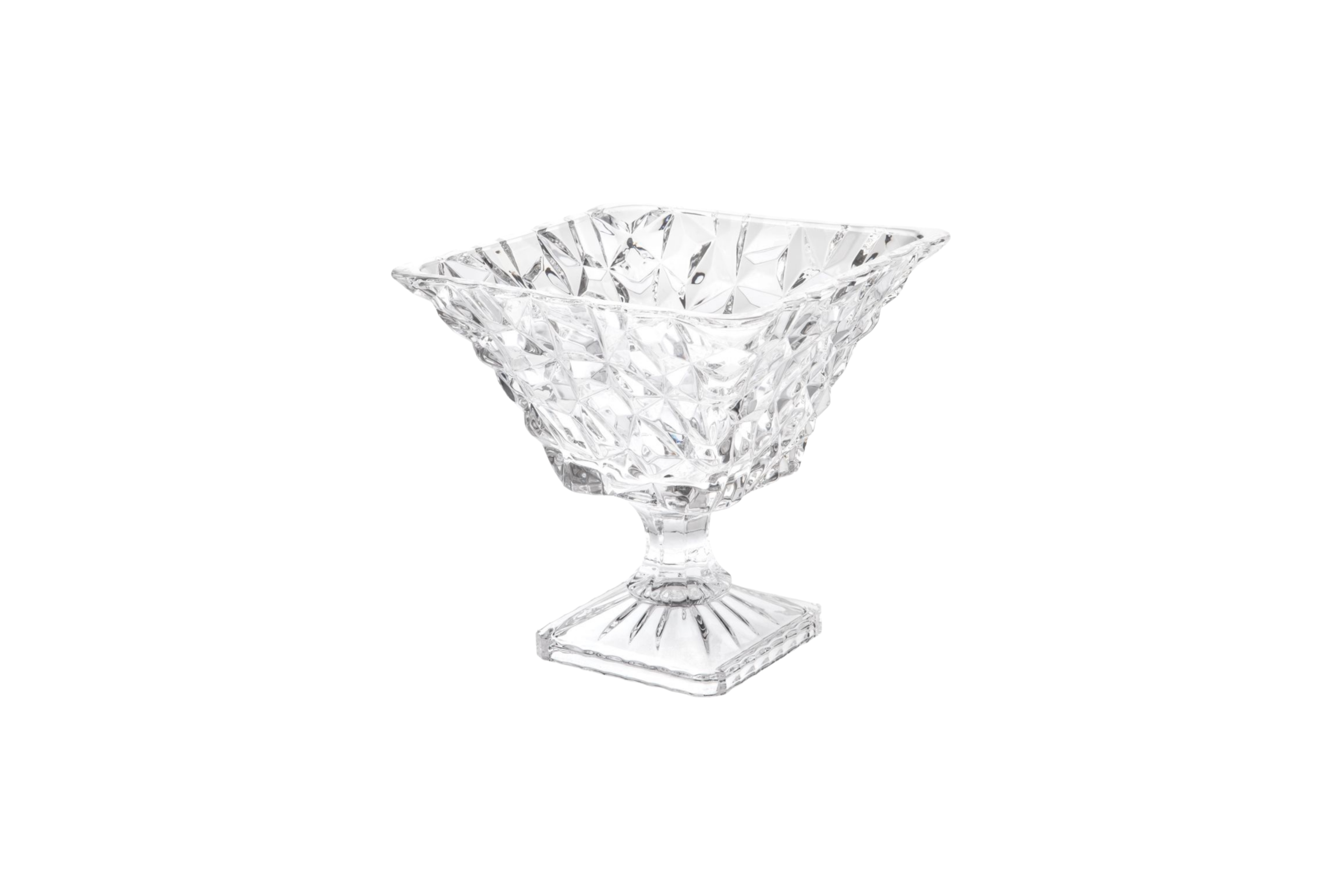 BOMBONIERE CRISTAL DYAN QUADRADA B23 H23CM