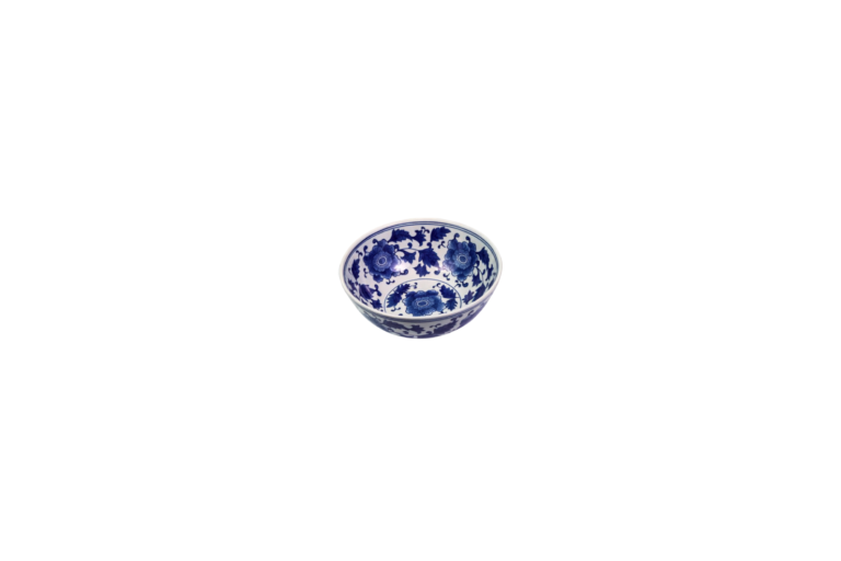 BOWL CHINES FLORAL AZUL B 30CM H12,5CM